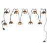 10-Count Metal Dome String Light Set, Copper