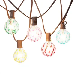10-Count UL G50 Multicolor Glass Globe String Light Set