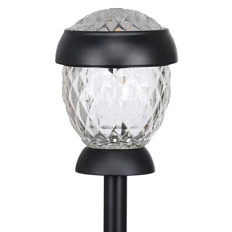 10 Lumens Pineapple Solar Path Light, Black 2 10 Lumens Pineapple Solar Path Light, Black - Image 2