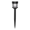 10 Lumens Solar Barclay Ribbed Path Light, Black
