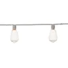 100-Count UL Clear Edison String Light Set, Taupe Wire