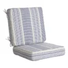 2-Piece Calisto Striped Gusseted Outdoor Deep Seat Cushion Set