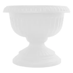 2-Piece Casper White Grecian Urn Planter, 14"