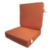 2-Piece Terracotta Gusseted Outdoor Deep Seat Cushion