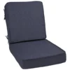 2-Piece Wheaton Midnight Blue Premium Gusseted Outdoor Deep Seat Cushion Set