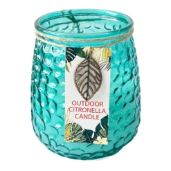 2-Wick Blue Citronella Jar Candle, 18oz