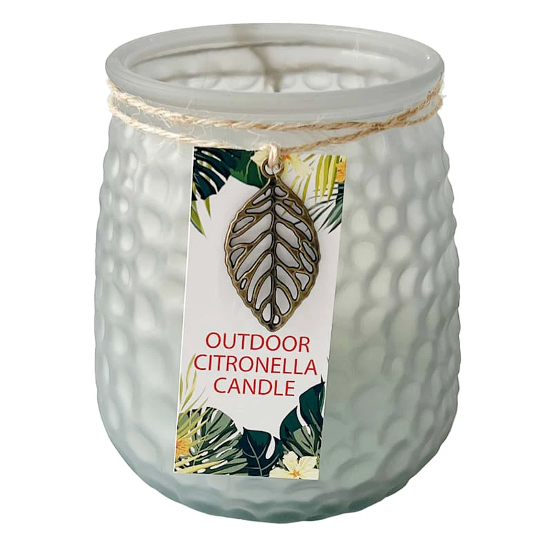 2-Wick Grey Citronella Jar Candle, 18oz 1 2-Wick Grey Citronella Jar Candle, 18oz