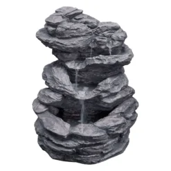 3 TIER ROCK WATERFALL FOUNTAIN