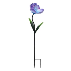 3D Floral Garden Stake Purple, 36"