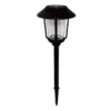 4-Pack 10 Lumens Caged Solar Path Light, Black