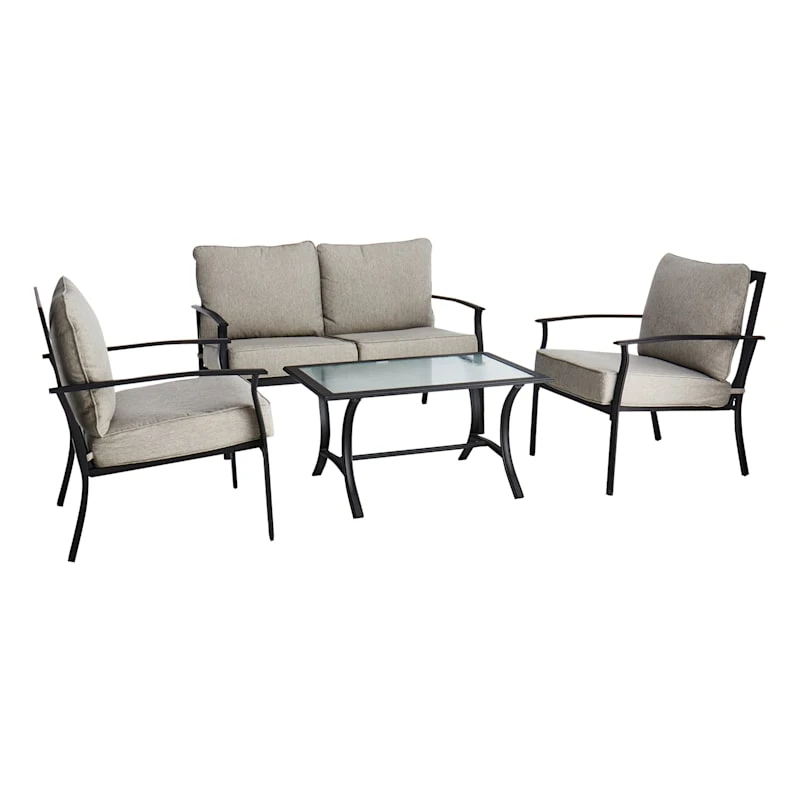 4-Piece Lexington Outdoor Lounge Set 1 4-Piece Lexington Outdoor Lounge Set