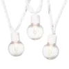 40-Count UL G40 Clear Globe String Light Set, White Wire