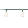 40-Count UL Incandescent Edison String Light Set, Green Wire