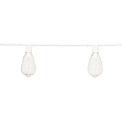 40-Count UL Incandescent Edison String Light Set, White Wire