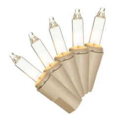 500-Count UL String Light Set, Taupe Wire