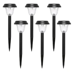 6-Pack 5 Lumens Solar Melville Pathway Light
