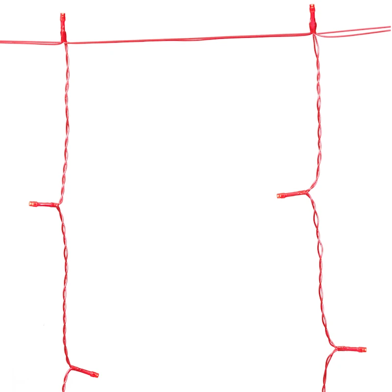 8-Function Red LED Curtain Light, 8x7 1 8-Function Red LED Curtain Light, 8x7