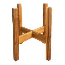 Acacia Wood Plant Stand, Small