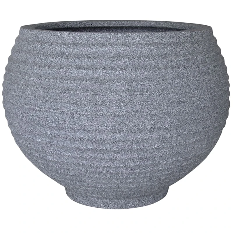 All Weather Proof Charcoal Lattice Bowl Planter, 12x16.5 1 All Weather Proof Charcoal Lattice Bowl Planter, 12x16.5