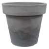 All Weather Proof Essential Burnt Cement Round Planter, 20x22.4
