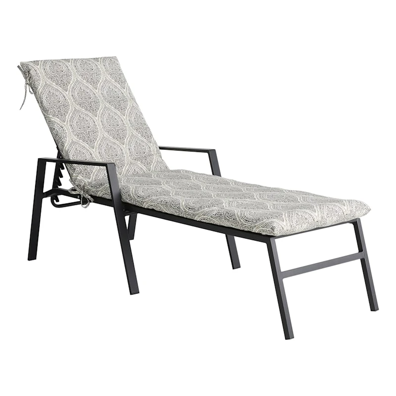 Andorra Umber Basic Outdoor Chaise Lounge Cushion 2 Andorra Umber Basic Outdoor Chaise Lounge Cushion - Image 2
