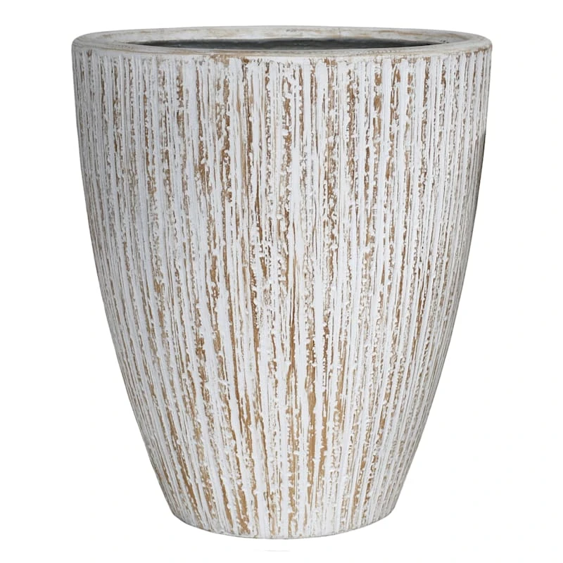 Bailey White Bark Design Egg Planter 21.5" 1 Bailey White Bark Design Egg Planter 21.5"