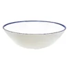 Bistro Blue Rim Melamine Serving Bowl, 10"