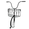 Black Bike Head Outdoor Wall Planter, 30"
