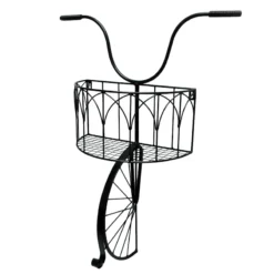 Black Bike Head Outdoor Wall Planter, 30"