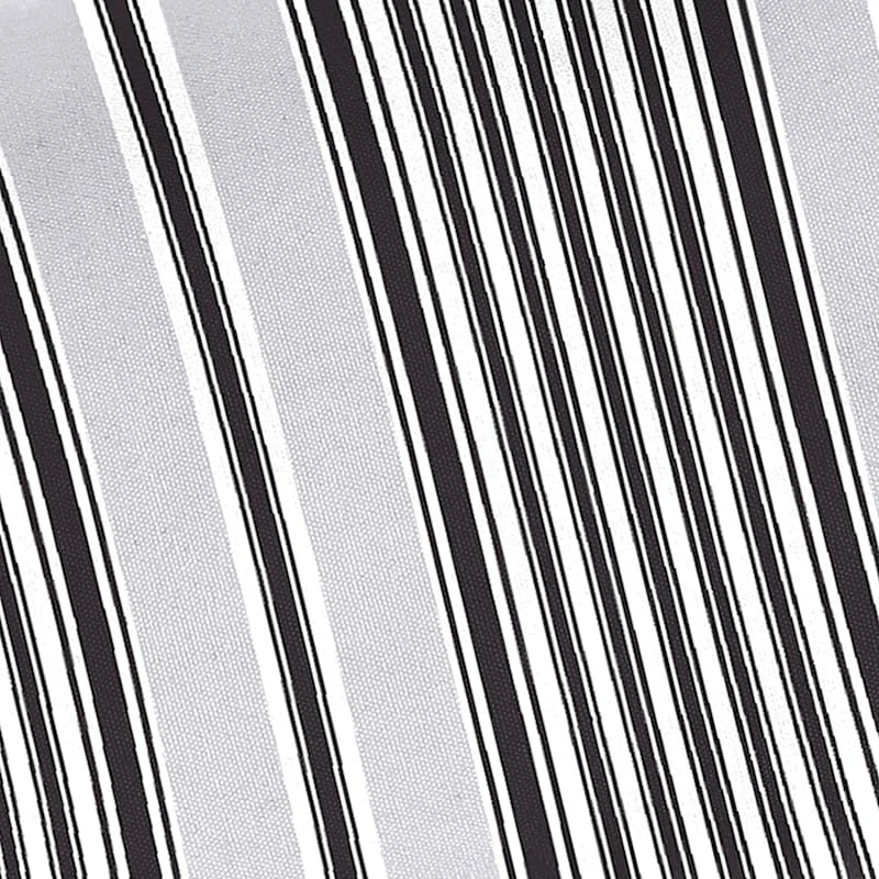 Black & Grey Worth Striped Outdoor Hinged Seat Cushion 2 Black & Grey Worth Striped Outdoor Hinged Seat Cushion - Image 2