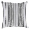 Black & Grey Worth Striped Oversized Outdoor Throw Pillow