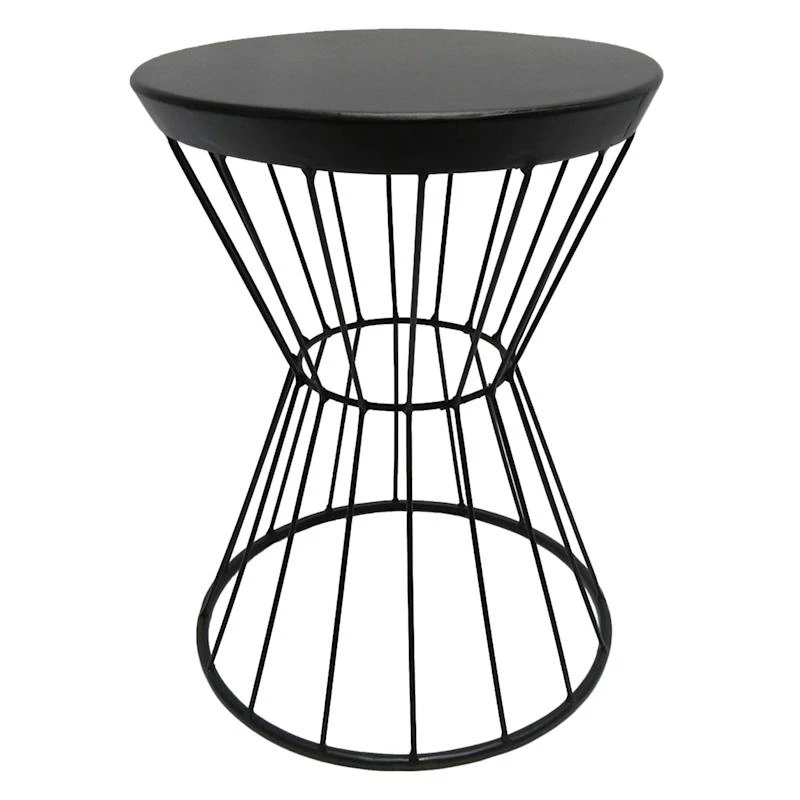 Black Metal Plant Stand, 15x11 1 Black Metal Plant Stand, 15x11