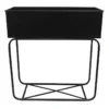 Black Metal Plant Stand, 27x11