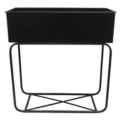 Black Metal Plant Stand, 27x11