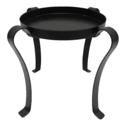 Black Metal Plant Stand, 8"