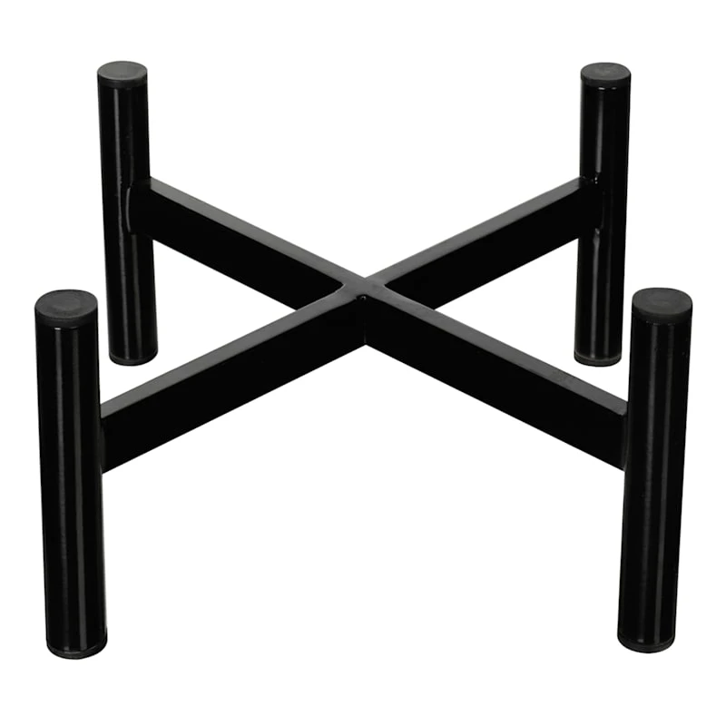 Black Metal Plant Stand, Large 1 Black Metal Plant Stand, Large