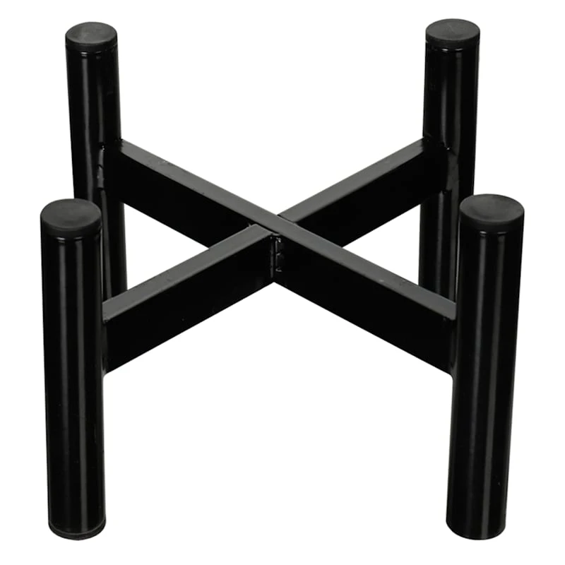 Black Metal Plant Stand, Small 1 Black Metal Plant Stand, Small