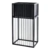 Black Metal Rectangle Plant Stand, 17"