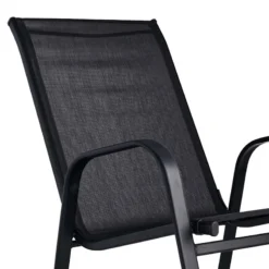 Black Sling Patio Rocking Chair 6 Black Sling Patio Rocking Chair -Outdoor Corner Shop black sling patio rocking chair 2