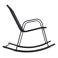 Black Sling Patio Rocking Chair 7 Black Sling Patio Rocking Chair -Outdoor Corner Shop black sling patio rocking chair 3