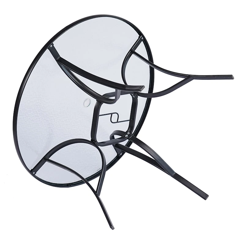 Black Steel Round Table, 42" 5 Black Steel Round Table, 42" - Image 5