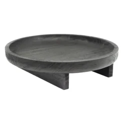 Black Wooden Plant Stand, Large