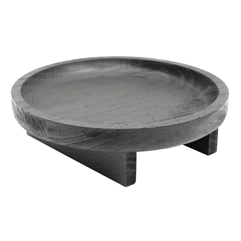 Black Wooden Plant Stand, Medium 1 Black Wooden Plant Stand, Medium