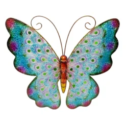 Blue Butterfly Outdoor Wall Decor, 19"