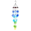 Blue Glass & Metal Tiered Wind Chime, 28.7"