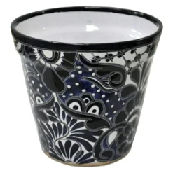 Blue Talavera Ceramic Pot, 11"
