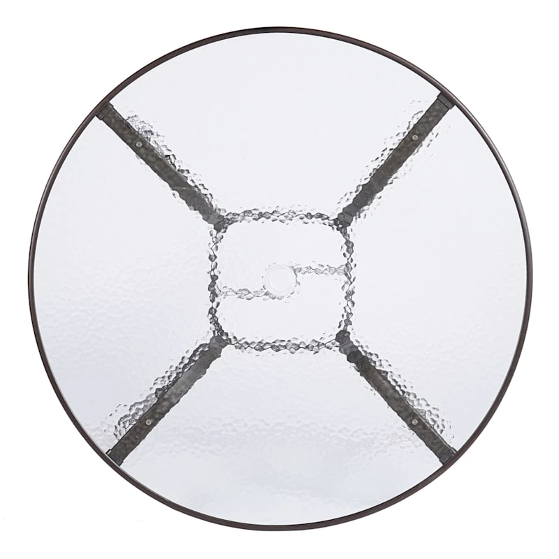 Brown Steel Round Table, 42" 4 Brown Steel Round Table, 42" - Image 4