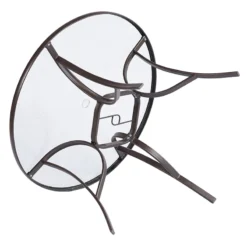 Brown Steel Round Table, 42" 12 Brown Steel Round Table, 42" -Outdoor Corner Shop brown steel round table 42 4