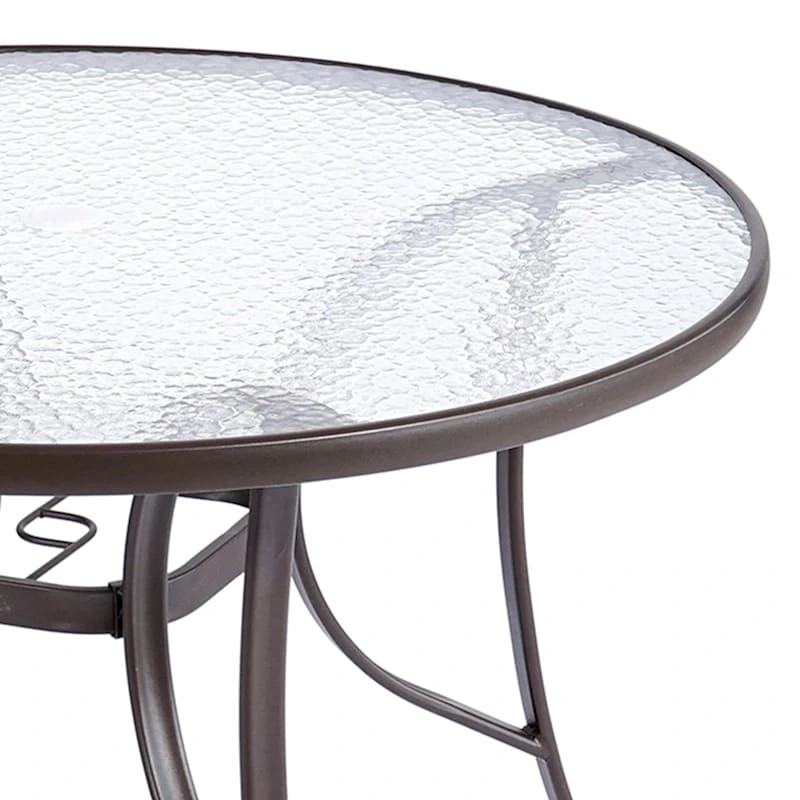 Brown Steel Round Table, 42" 6 Brown Steel Round Table, 42" - Image 6