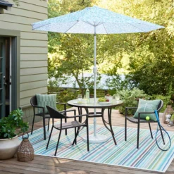 Brown Steel Round Table, 42" 15 Brown Steel Round Table, 42" -Outdoor Corner Shop brown steel round table 42 7